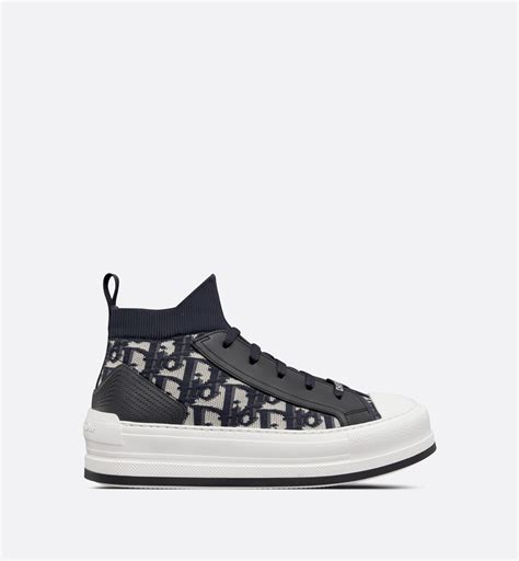 Walk'n'Dior Platform Sneaker Deep Blue Dior Oblique Technical 